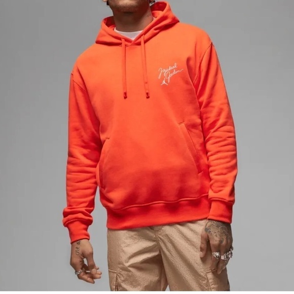 Jordan Flight MVP Wheaties Fleece Hoodie Orange Rush Nwt Men Size XS - Picture 2 of 14